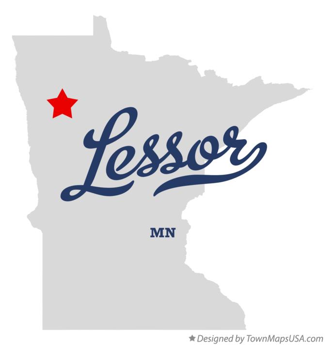 Map of Lessor Minnesota MN