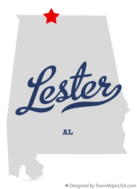 Map of Lester Alabama AL