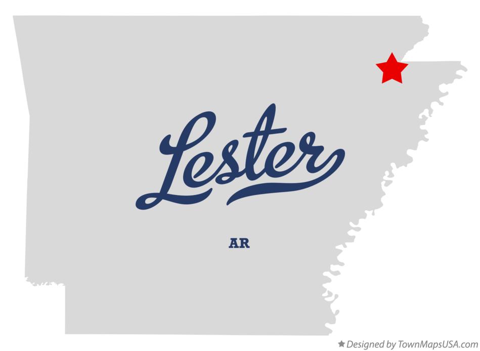 Map of Lester Arkansas AR