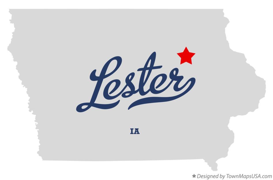 Map of Lester Iowa IA