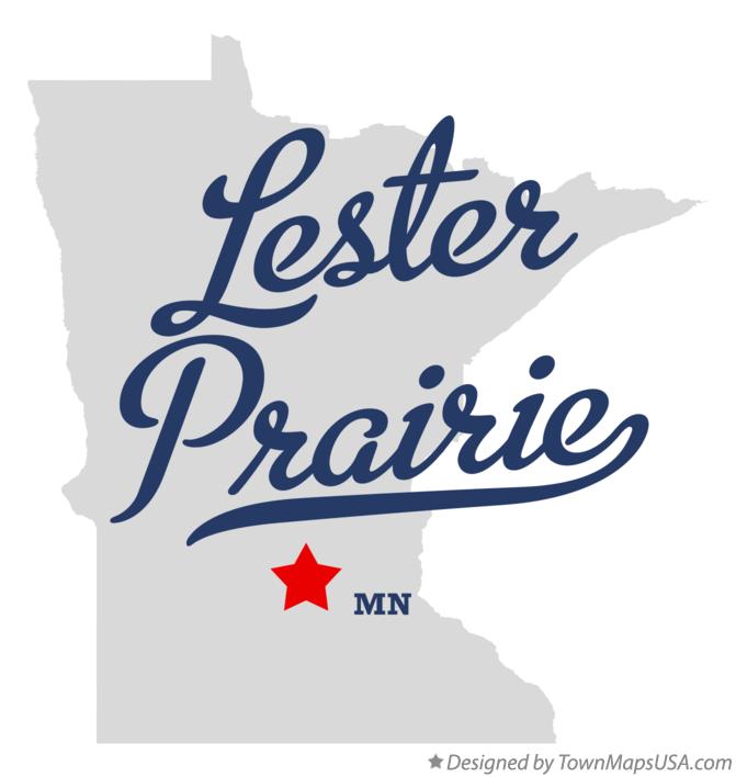 Map of Lester Prairie Minnesota MN