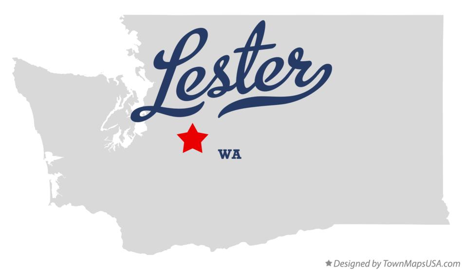 Map of Lester Washington WA