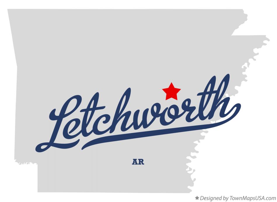 Map of Letchworth Arkansas AR