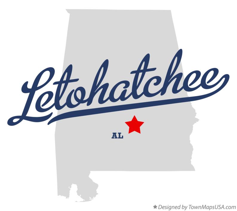 Map of Letohatchee Alabama AL
