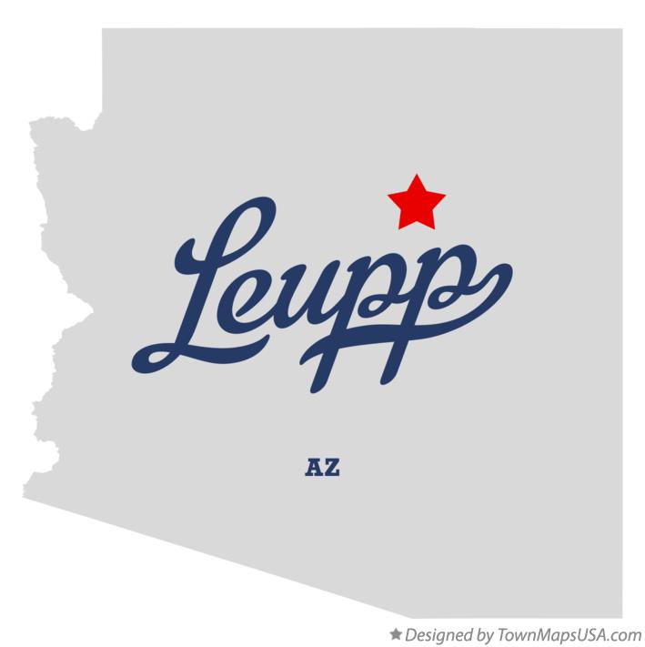 Map of Leupp Arizona AZ
