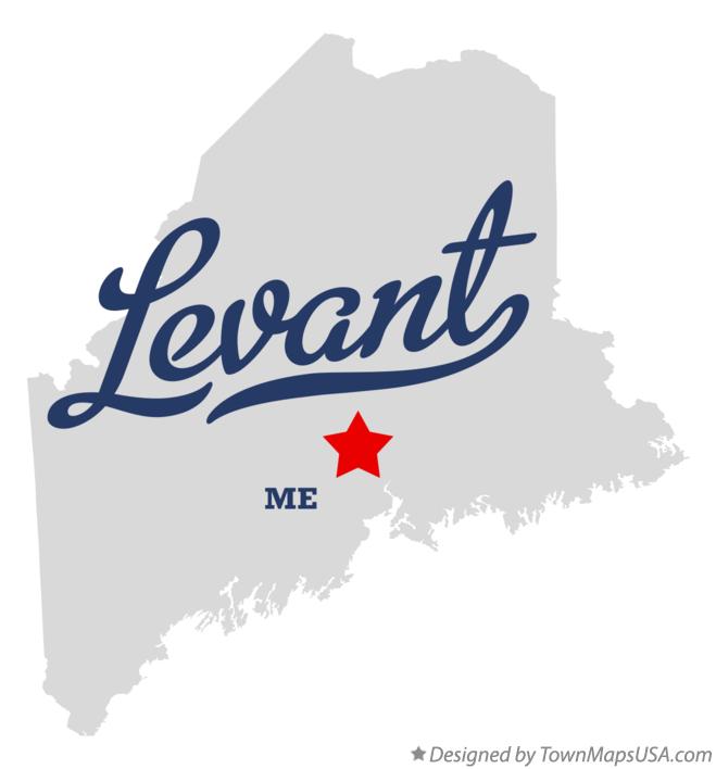 Map of Levant Maine ME