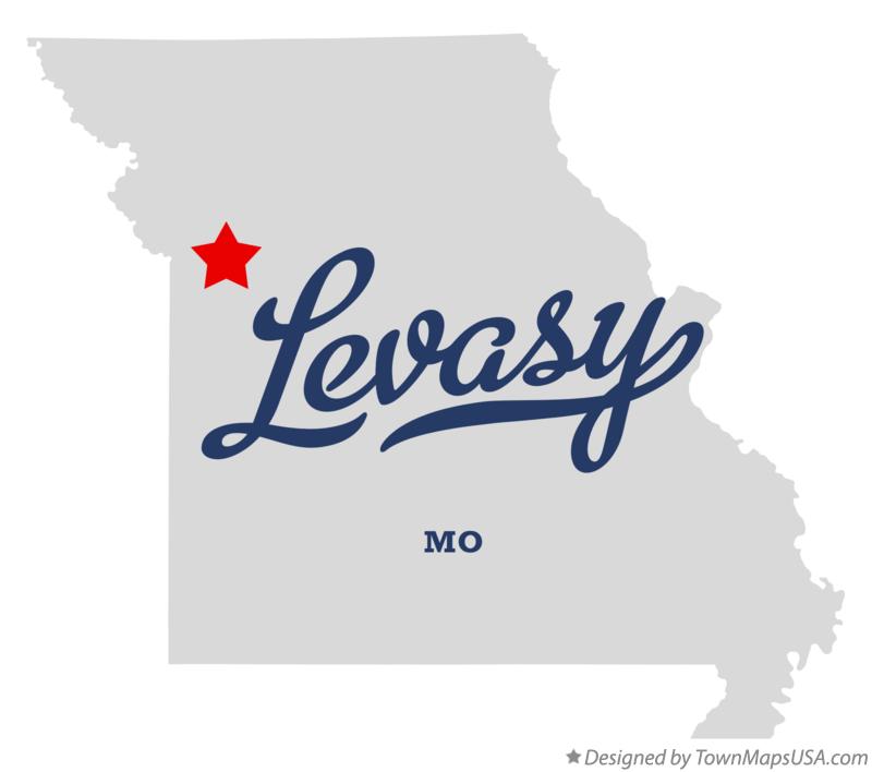 Map of Levasy Missouri MO