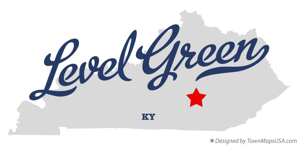 Map of Level Green Kentucky KY