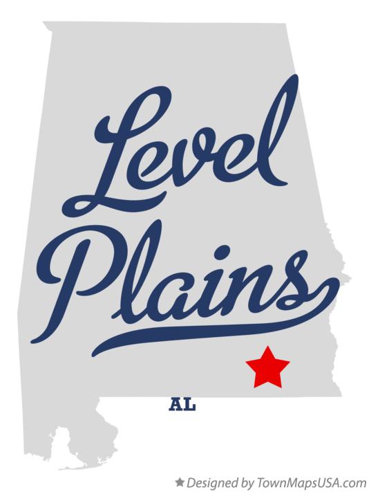 Map of Level Plains Alabama AL