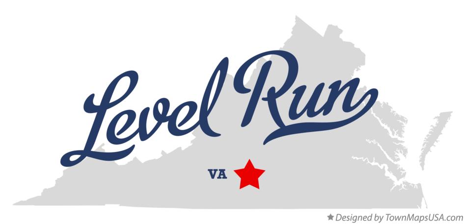 Map of Level Run Virginia VA