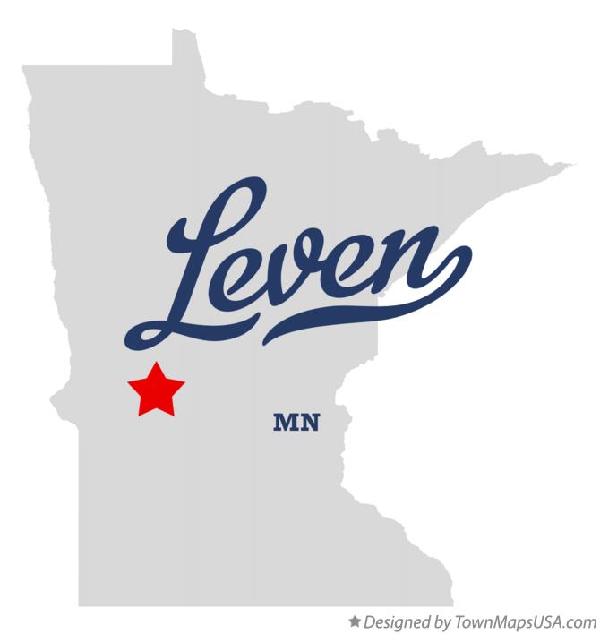 Map of Leven Minnesota MN