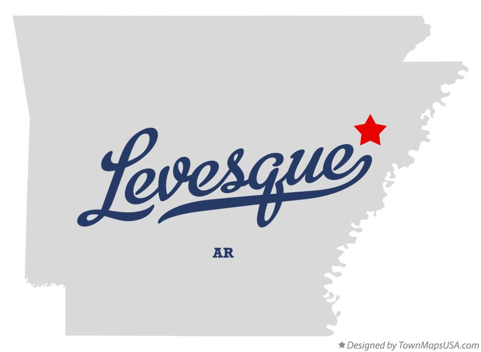 Map of Levesque Arkansas AR