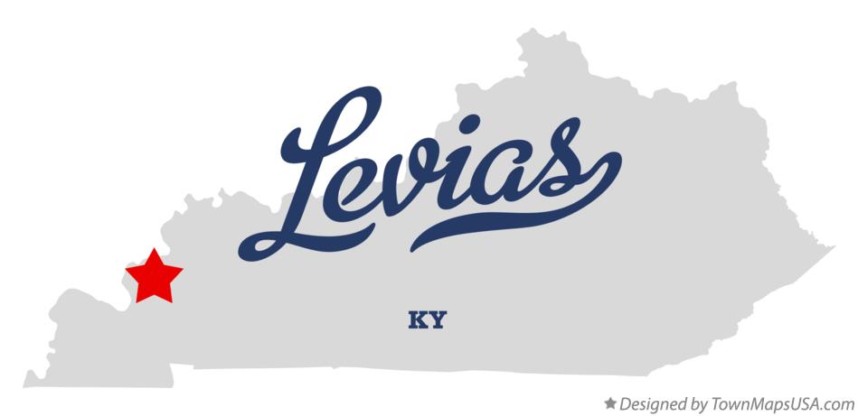 Map of Levias Kentucky KY
