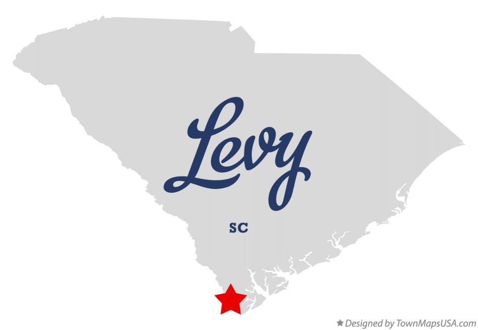 Map of Levy South Carolina SC