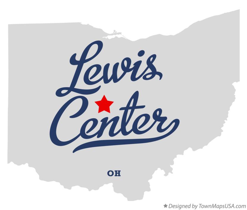 Map of Lewis Center Ohio OH
