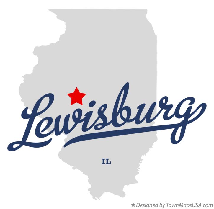 Map of Lewisburg Illinois IL