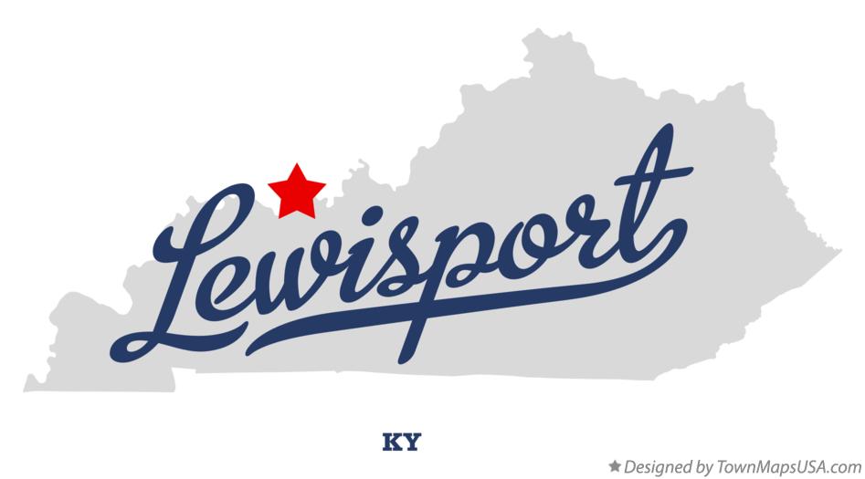 Map of Lewisport Kentucky KY