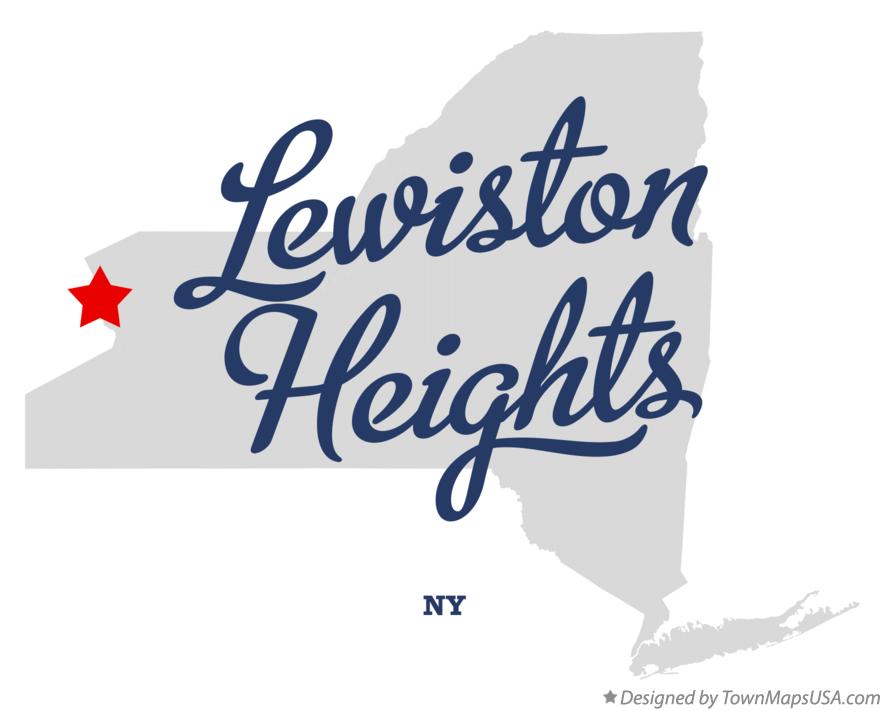 Map of Lewiston Heights New York NY