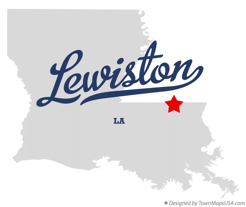 Map of Lewiston Louisiana LA