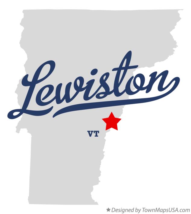 Map of Lewiston Vermont VT