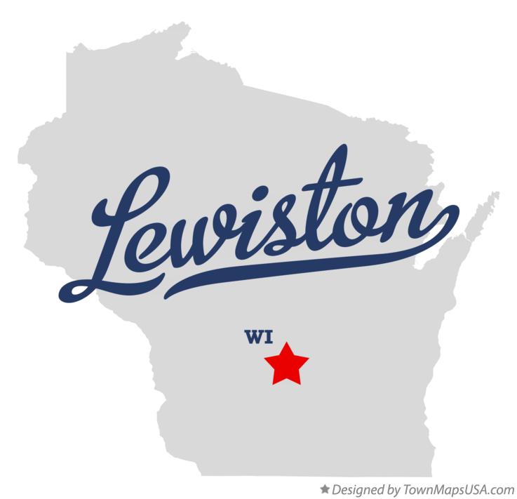 Map of Lewiston Wisconsin WI