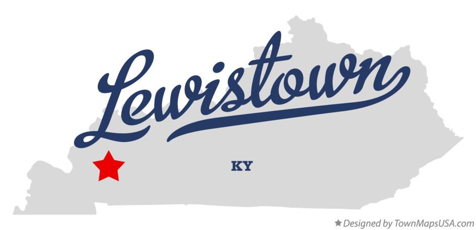 Map of Lewistown Kentucky KY