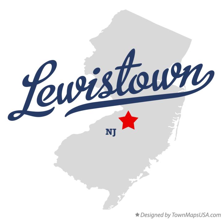 Map of Lewistown New Jersey NJ