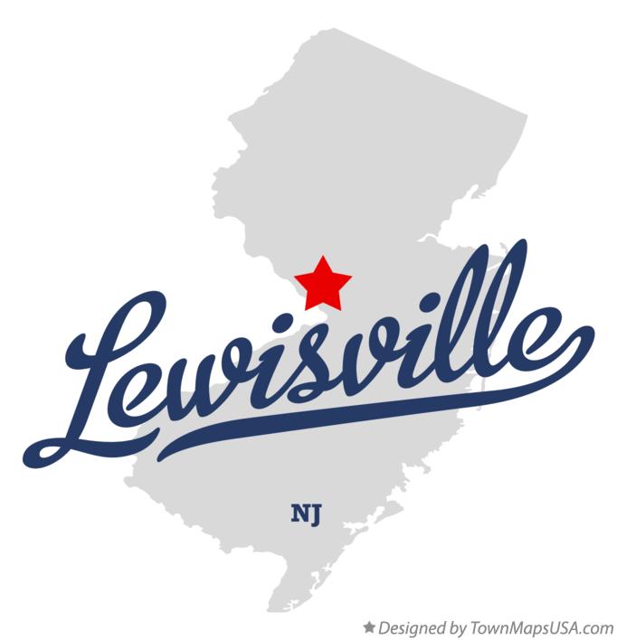 Map of Lewisville New Jersey NJ