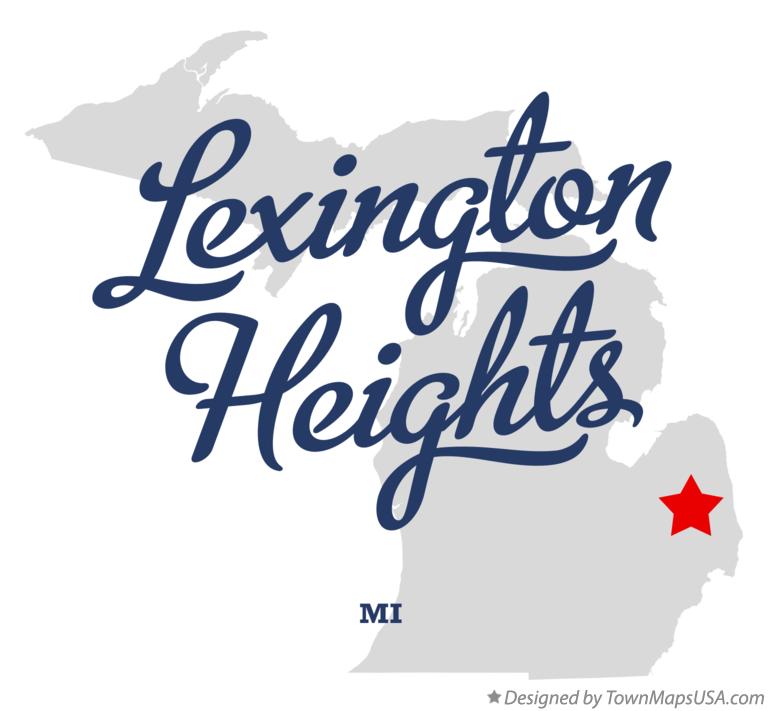 Map of Lexington Heights Michigan MI