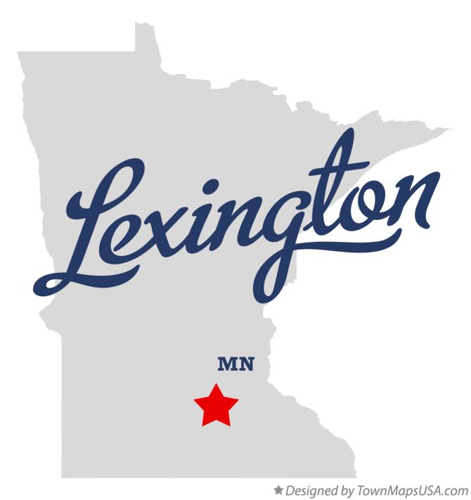 Map of Lexington Minnesota MN