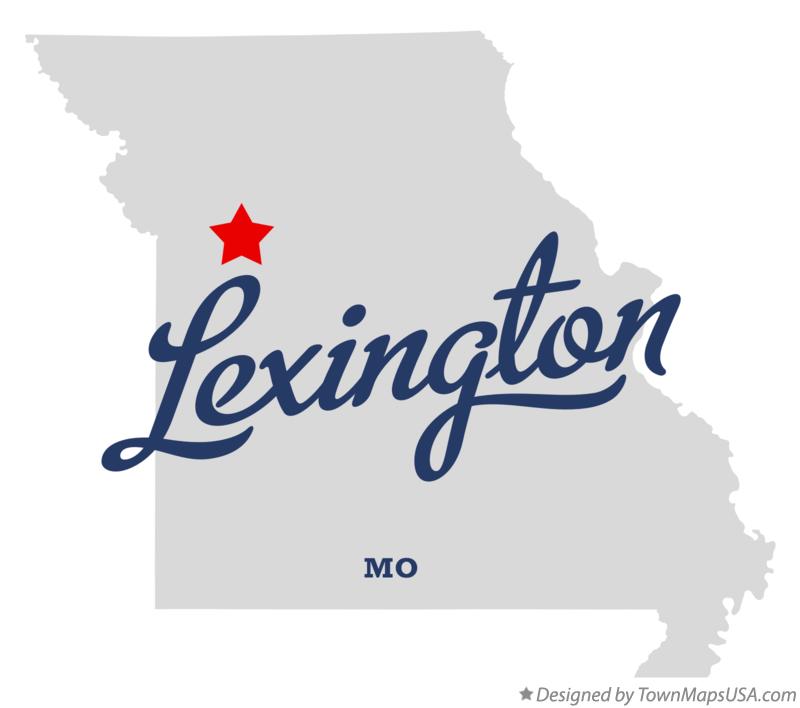 Map of Lexington Missouri MO