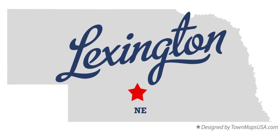 Map of Lexington Nebraska NE