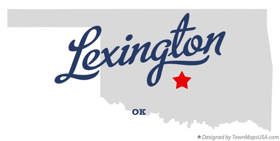 Map of Lexington Oklahoma OK