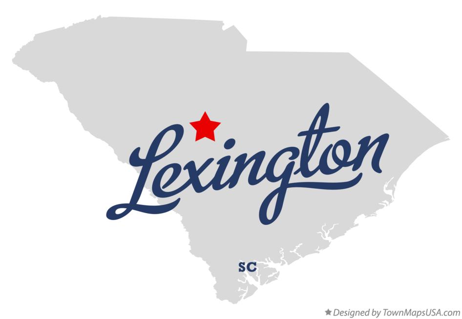 Map of Lexington South Carolina SC