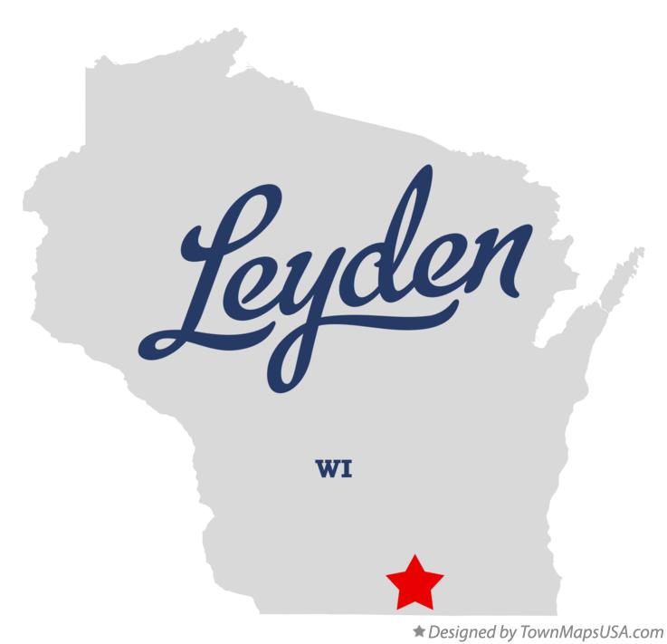 Map of Leyden Wisconsin WI