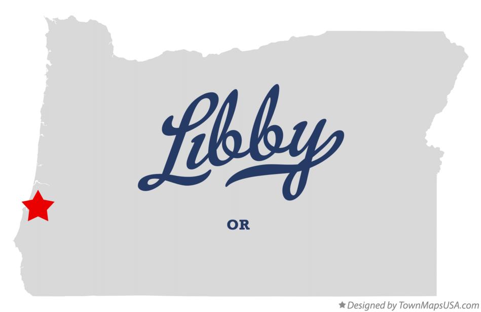 Map of Libby Oregon OR