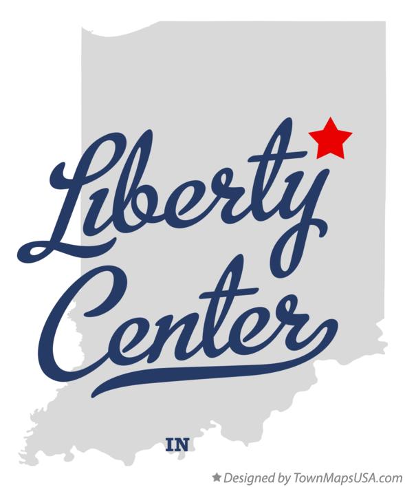 Map of Liberty Center Indiana IN