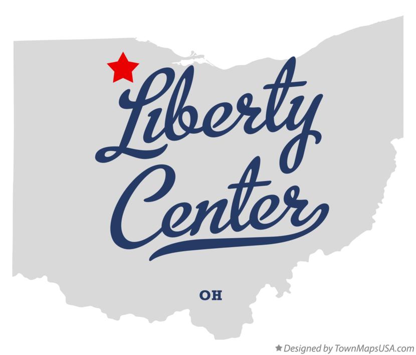 Map of Liberty Center Ohio OH