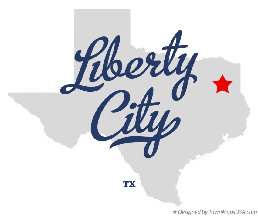 Map of Liberty City Texas TX
