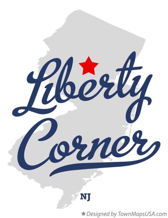 Map of Liberty Corner New Jersey NJ