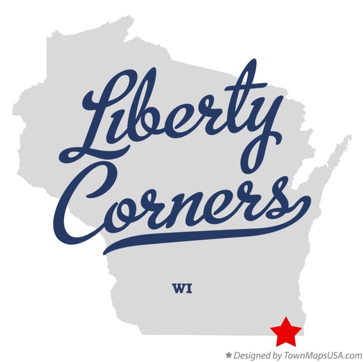 Map of Liberty Corners Wisconsin WI