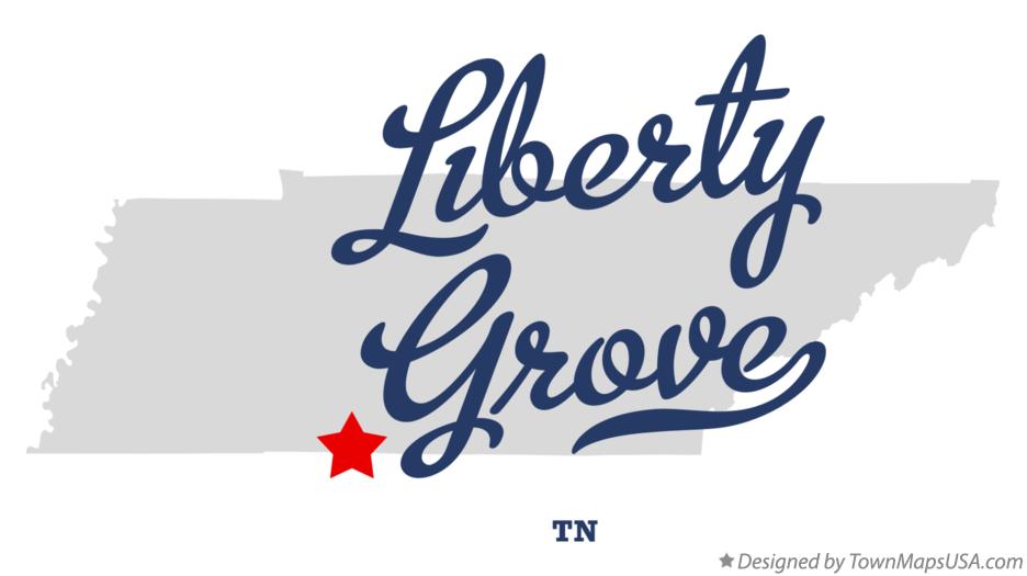 Map of Liberty Grove Tennessee TN