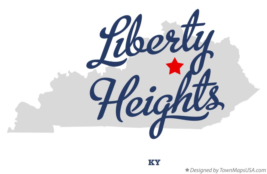 Map of Liberty Heights Kentucky KY