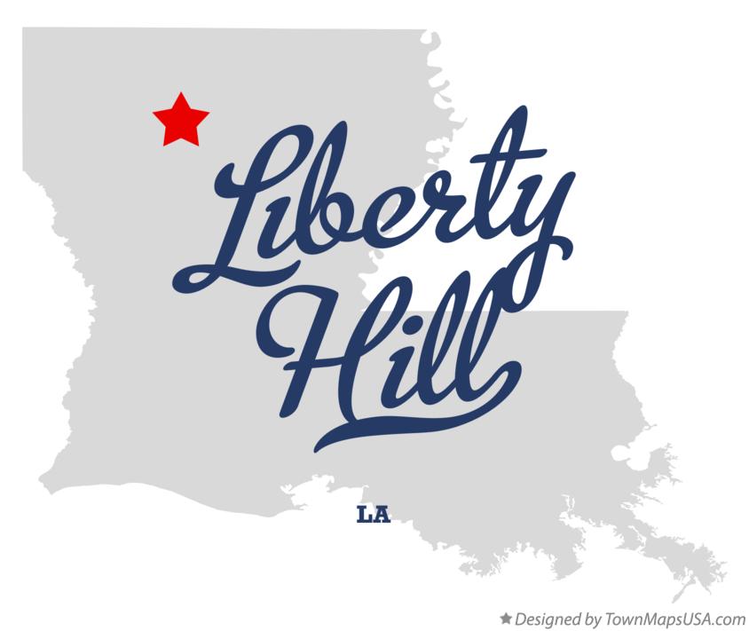 Map of Liberty Hill Louisiana LA