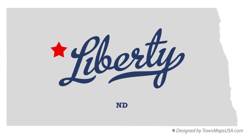 Map of Liberty North Dakota ND