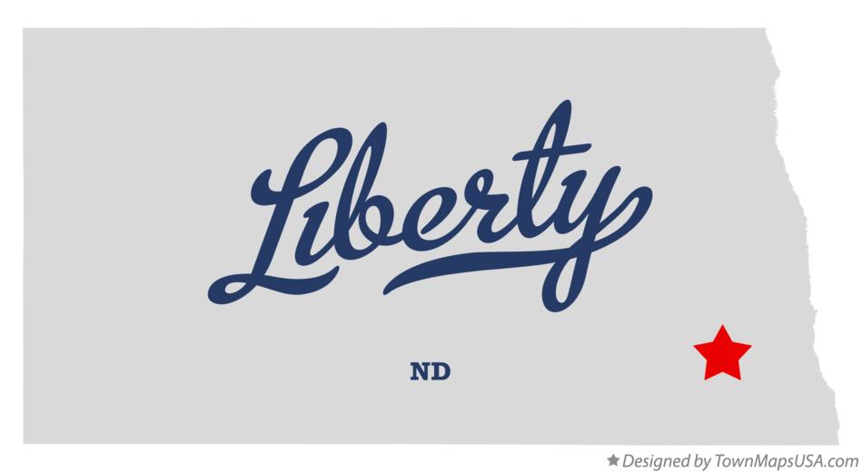 Map of Liberty North Dakota ND