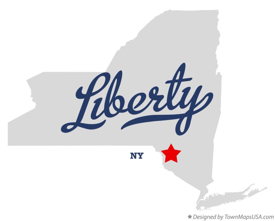 Map of Liberty New York NY