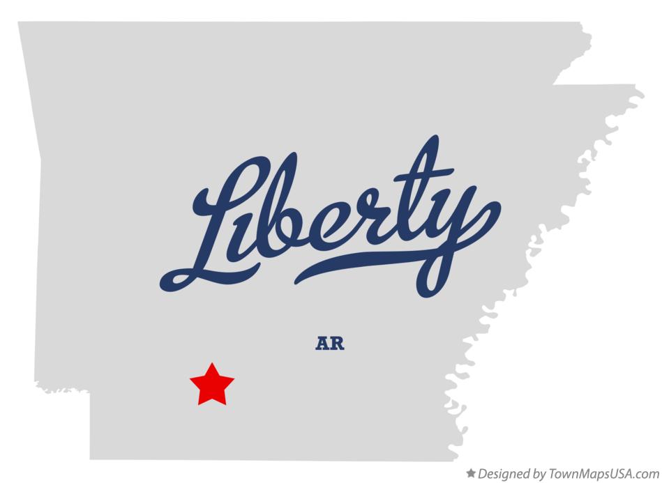 Map of Liberty Arkansas AR