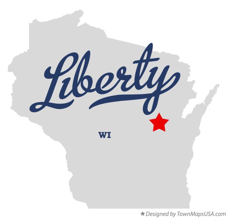 Map of Liberty Wisconsin WI