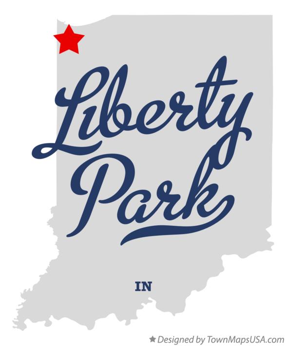 Map of Liberty Park Indiana IN